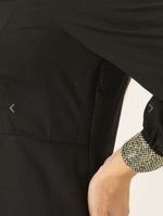 Black Solid A-Line Dress Namma Markt