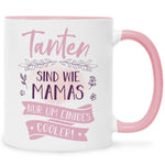 Bedruckte Tasse mit Spruch Tanten sind wie Mamas