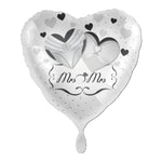 18"/Ø43cm Herz Folienballon  "Mrs. & Mrs."