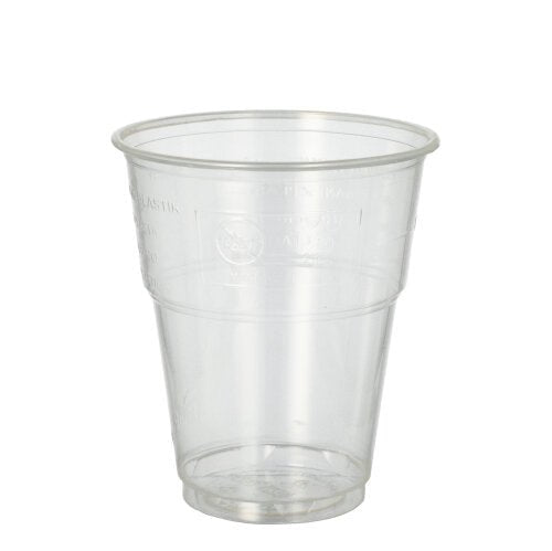 PAPSTAR 25 Kaltgetränkebecher, PLA "pure" glasklar mit Schaumrand