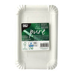 PAPSTAR 25 Teller, Pappe "pure" rund weiss