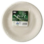 PAPSTAR 25 Teller, Pappe "pure" rund weiss