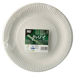 PAPSTAR 25 Teller, Pappe "pure" rund weiss