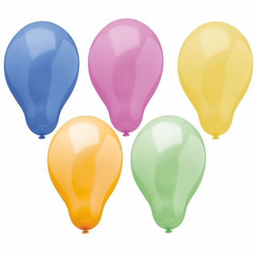 PAPSTAR Luftballons Ø 25 cm, farbig sortiert, "Trend" | Beutel (50 Stück)