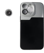 Makro Linse 2.8x HD Filter mit Hülle in Schwarz für iPhone 14 Pro | System-S
