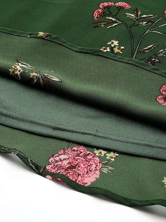 Georgette Casual Floral Printed Dress in Germany