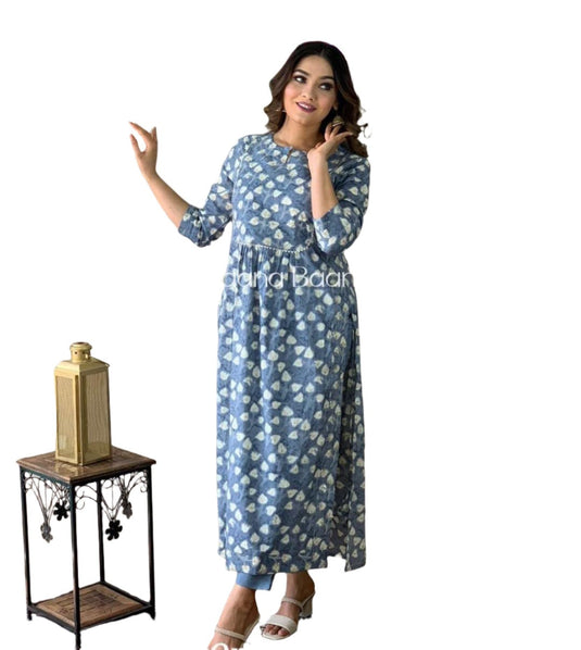 Naira Cut Kurti with Pant In Germany