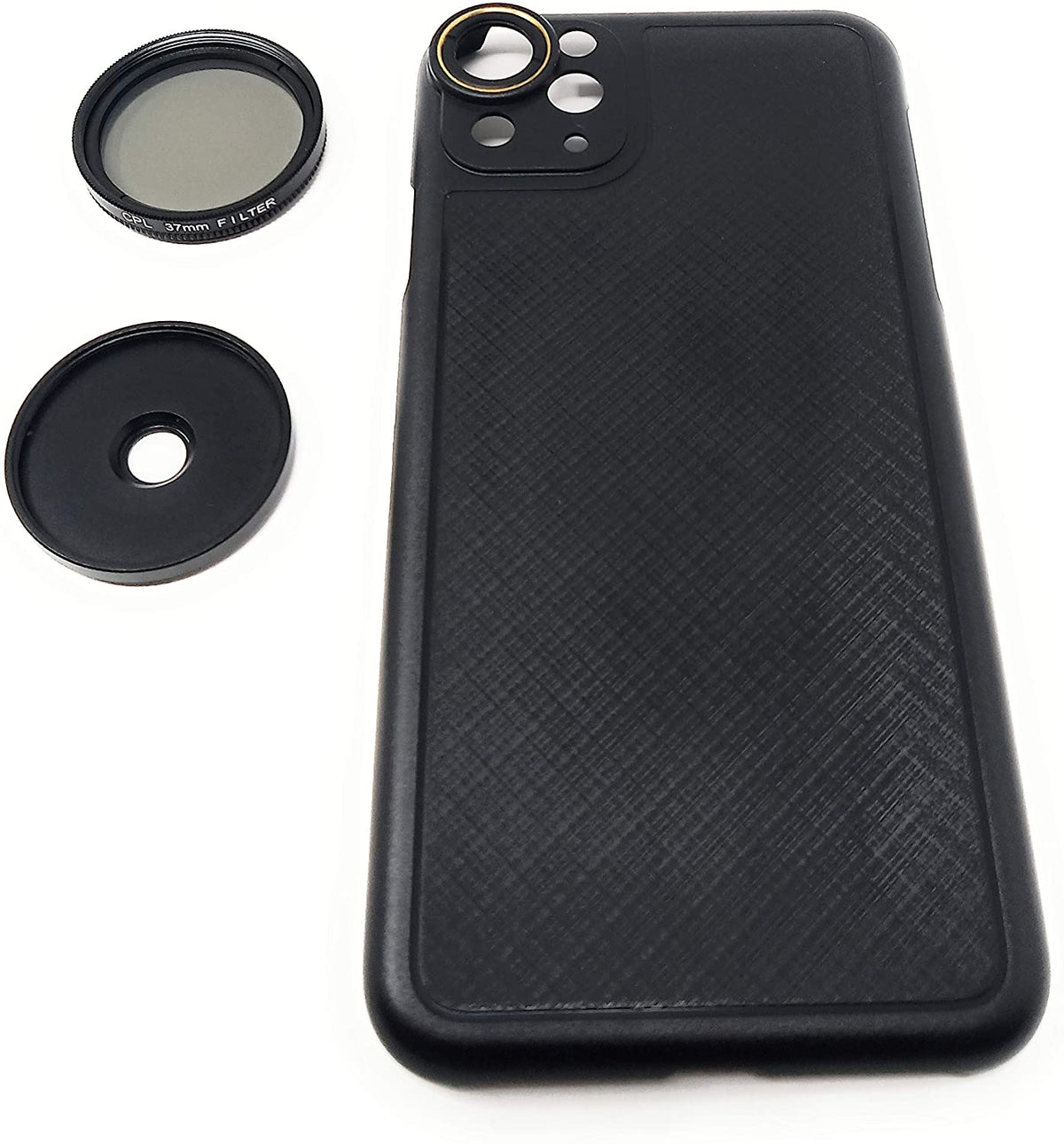 Polarisationsfilter Linse Objektiv (CPL) mit Schutzhülle für iPhone 11 Pro Max | System-S