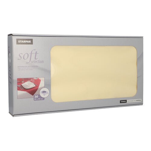 Starpak 20 Mitteldecken, stoffähnlich, Vlies "soft selection" 80 cm x 80 cm