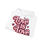 Love Is Love Hoodie – Retro Herz Pride Kapuzenpullover