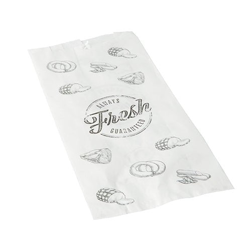PAPSTAR 1000 Fleischerbeutel, Kraftpapier, gefädelt