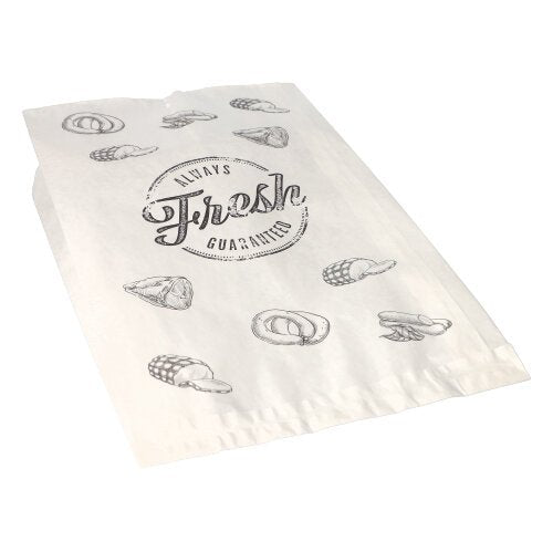 PAPSTAR 1000 Fleischerbeutel, Kraftpapier, gefädelt