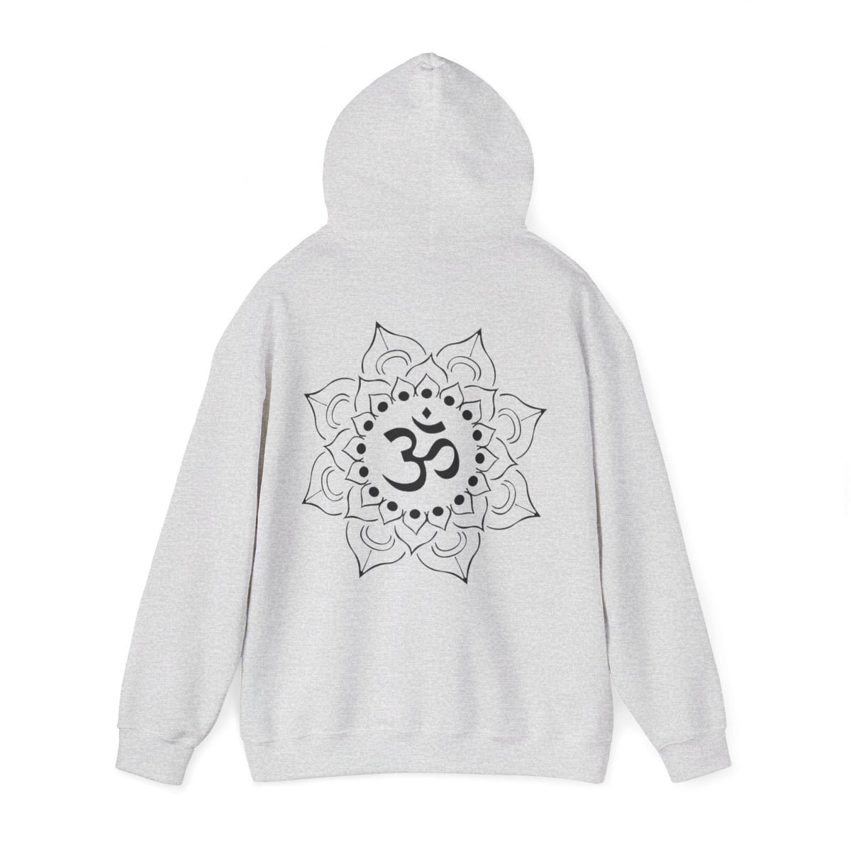 Lotus-Mandala-Hoodie mit Om-Symbol – Spirituelles Yoga-Sweatshirt