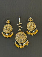 High Quality Designer Mang Tikka With Earrings
