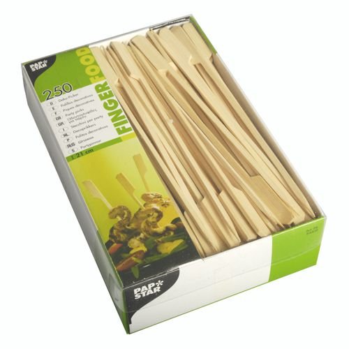 PAPSTAR Grill-Spieße 21 cm "Golf", ideal für BBQ und Grillpartys | Papptray (250 Stück)