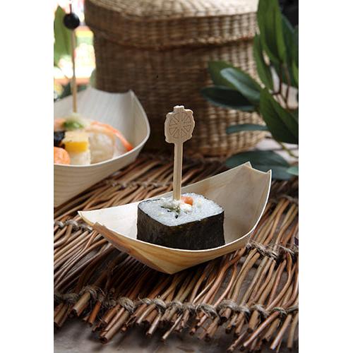 PAPSTAR 50 Fingerfood - Schalen, Holz "pure" "Schiffchen"