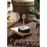 PAPSTAR 50 Fingerfood - Schalen, Holz "pure" "Schiffchen"