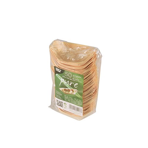 PAPSTAR 50 Fingerfood - Schalen, Holz "pure" "Schiffchen"