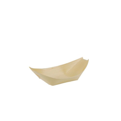 PAPSTAR 50 Fingerfood - Schalen, Holz "pure" "Schiffchen"
