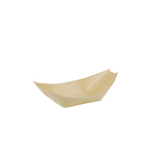 PAPSTAR 50 Fingerfood - Schalen, Holz "pure" "Schiffchen"