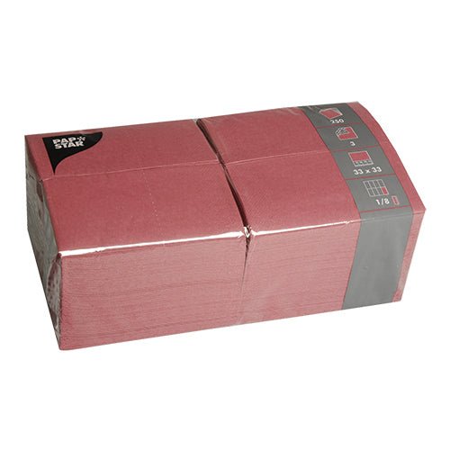 PAPSTAR 250 Servietten, 3-lagig 1/8-Falz