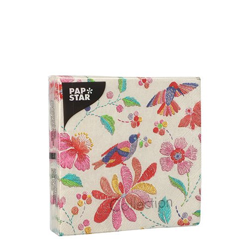 PAPSTAR 20 Servietten, 25 cm x 25 cm 3-lagig 1/4-Falz