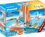 PLAYMOBIL Family Fun Katamaran, schwimmfähig