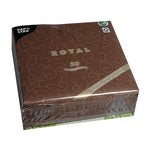 PAPSTAR 50 Servietten "ROYAL Collection" 1/4-Falz 40 x 40 cm braun