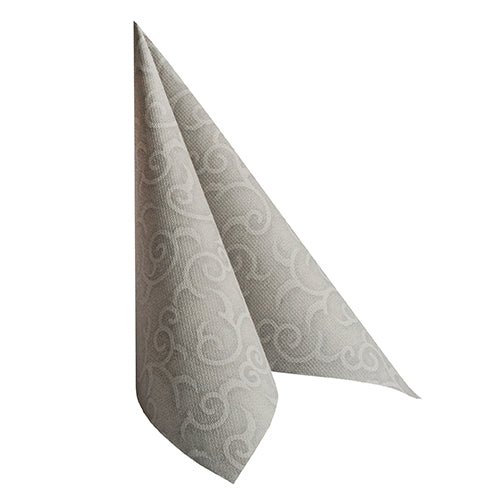 PAPSTAR 50 Servietten "ROYAL Collection" 1/4-Falz 40 x 40 cm grau