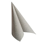 PAPSTAR 50 Servietten "ROYAL Collection" 1/4-Falz 40 x 40 cm grau