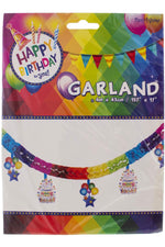 Happy Birthday Papiergirlande Regenbogen | 400x43cm