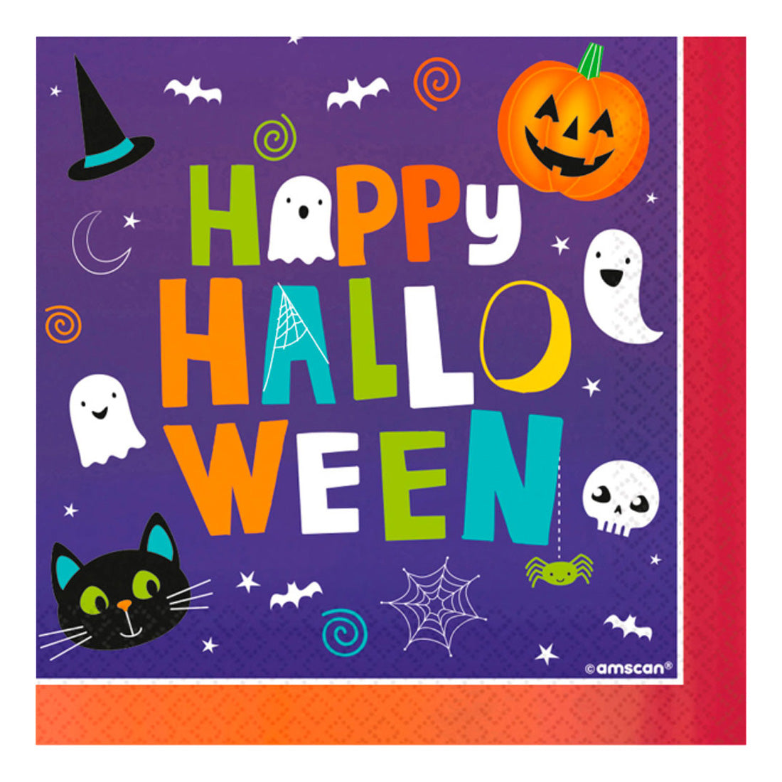 Happy Halloween - Servietten | 16 Stück, 33 x 33 cm