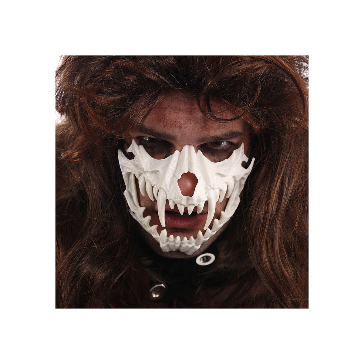 Halloween Maske "Skelett Werwolf Gebiss" | Halbmaske