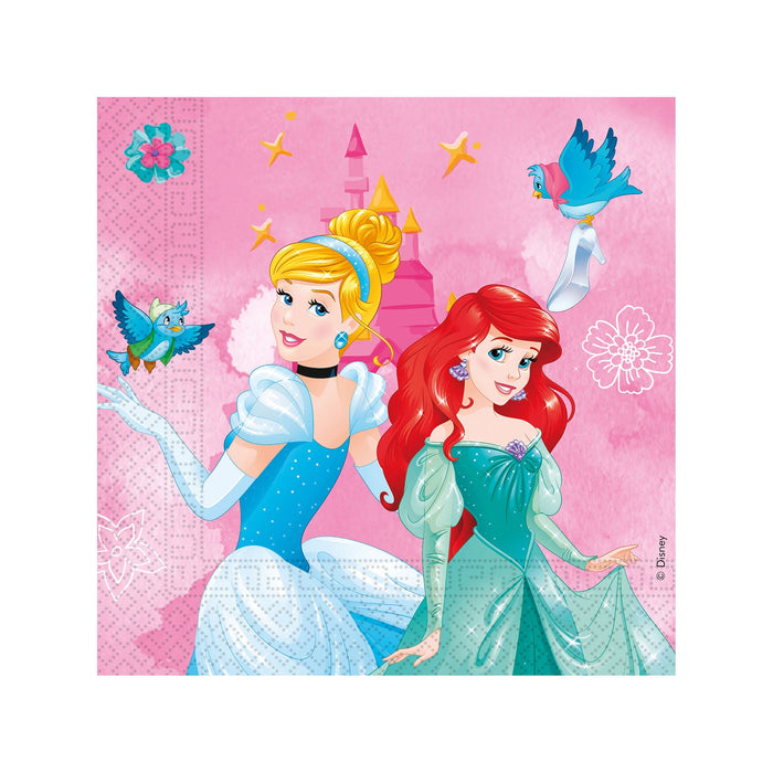 Disney Princess - Servietten | 20 Stück, 33 x 33 cm, FSC
