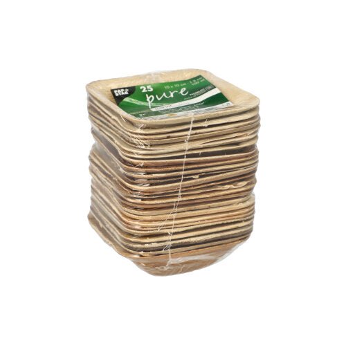 PAPSTAR 25 Schalen, Palmblatt "pure" rund