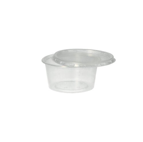 Starpak 50 Dressingbecher, PP rund Ø 7,1 cm transparent