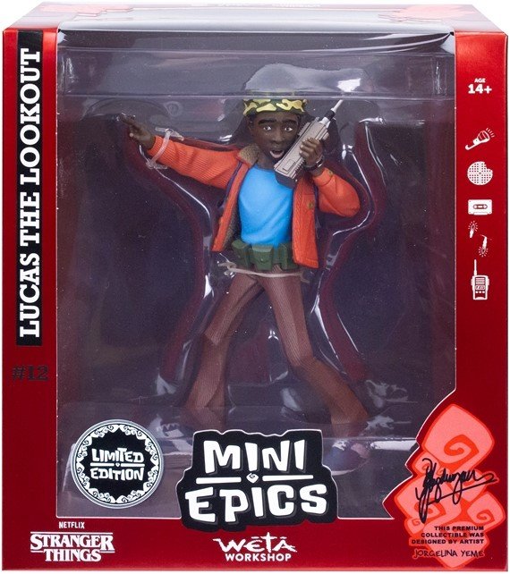 Stranger Things Mini Epics Lucas the Lookout, 14 cm