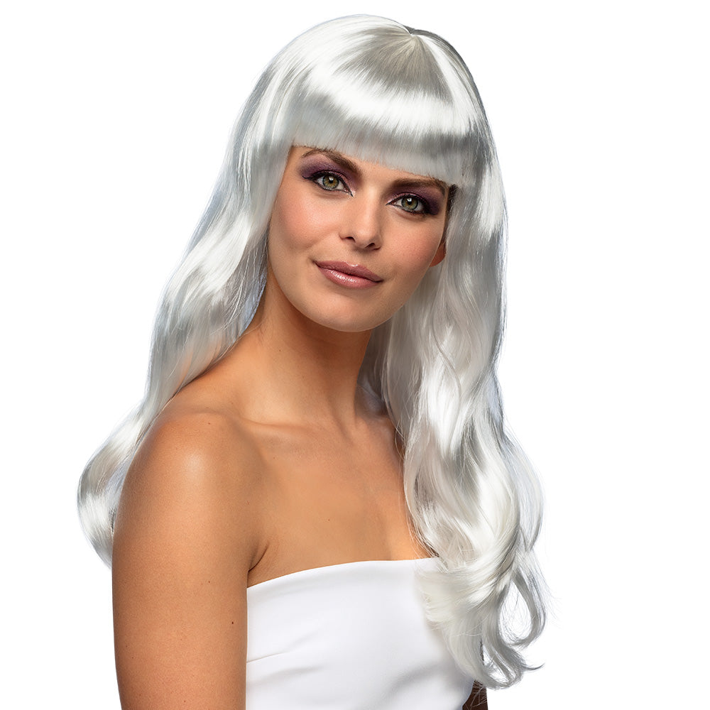 Perücke Damen "Lady Langhaar" | Weiß