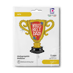 Shape Folienballon FormII Pokal World's Best Dad 84 cm