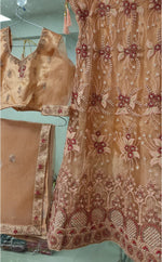 Complete Stitched Embroidered  Lehenga Choli In Germany (Peach)/Bridal Lehenga In Berlin