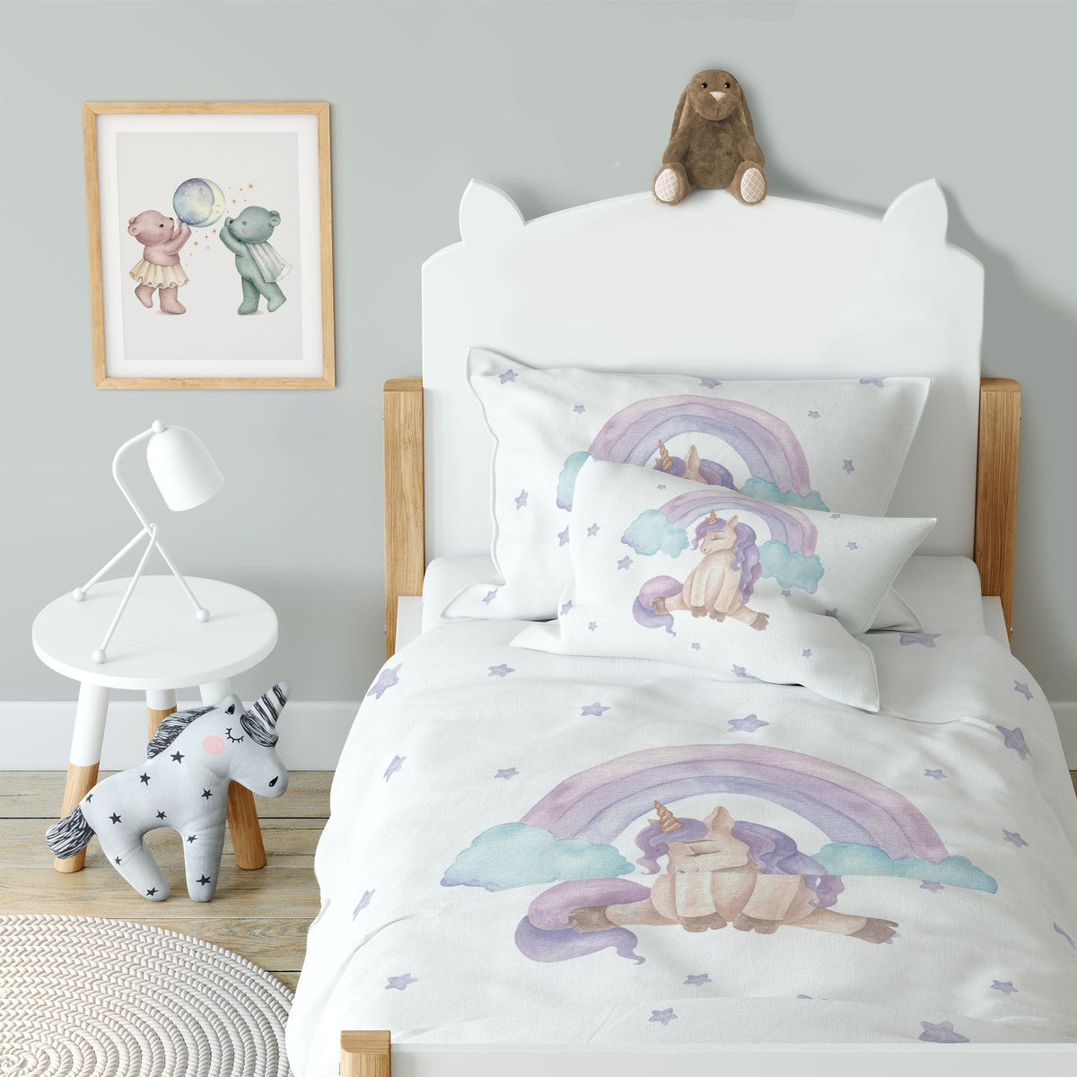 “Mein liebes Einhorn” Premium Kinderbettwäsche