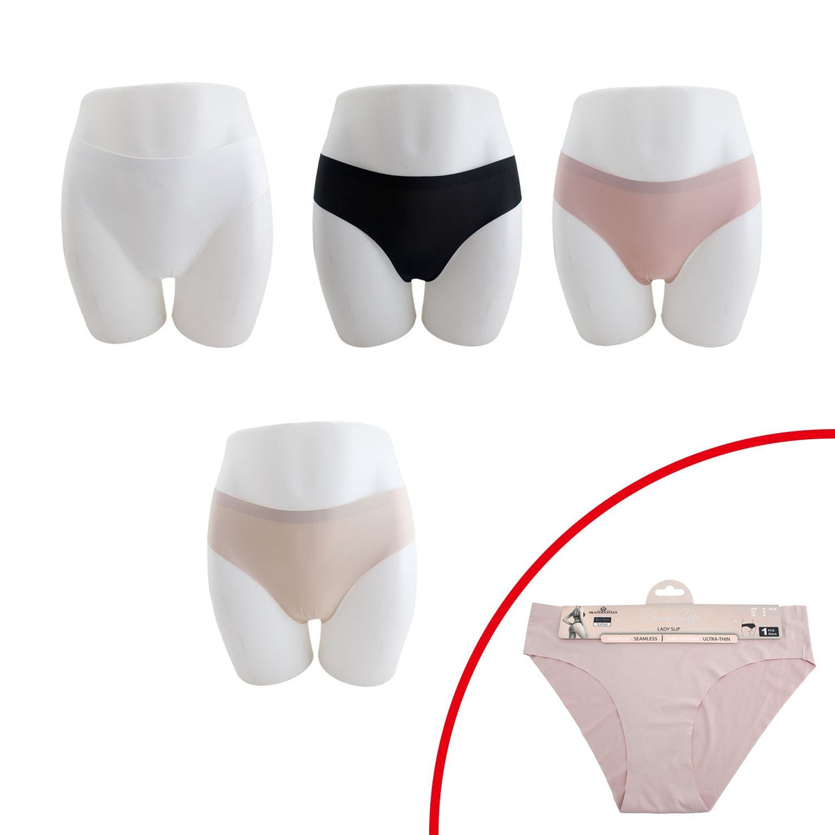 Sommer Damen Slips Nahtlos » Basic Unterhose » unsichtbare Unterwäsche » Wäsche & Loungewear » hauchdünn & ohne sichtbare Abdrücke