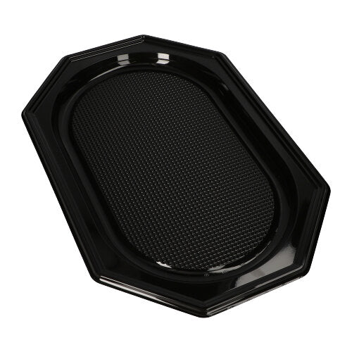 Starpak 10 Servierplatten, PET schwarz