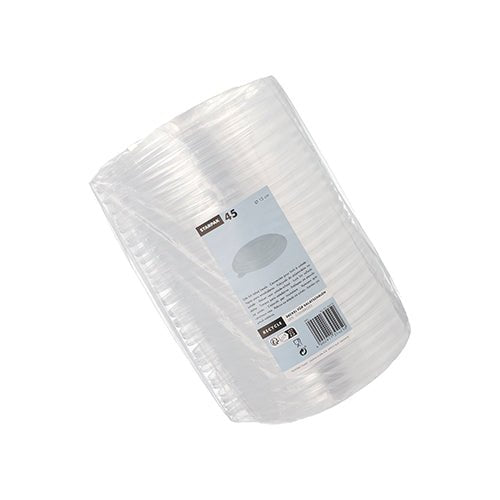 Starpak 45 Deckel für Salatschalen, PS "To Go" Ø 15 cm · 2 cm klar | Folie (45 Stück)