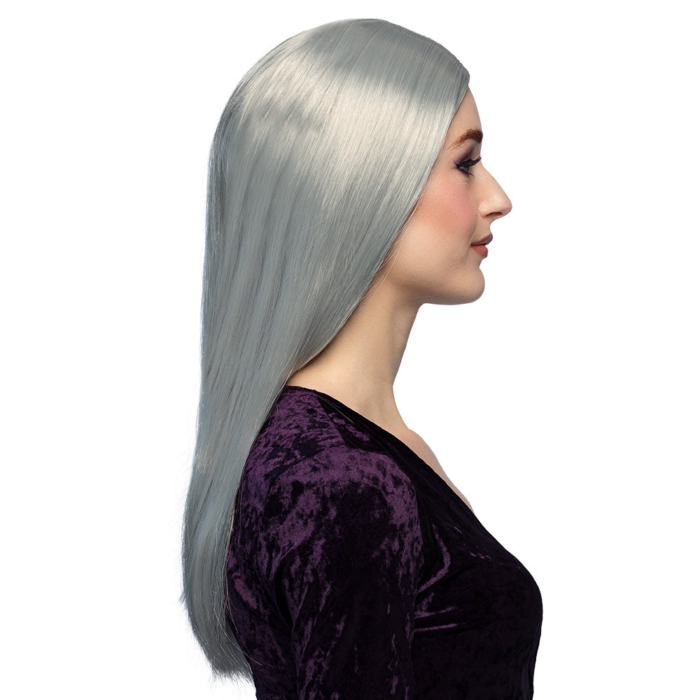 Halloween Perücke Damen "Hexe Aurora" | Grau