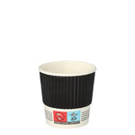 Starpak 25 Trinkbecher, Pappe "To Go" Ripple Wall