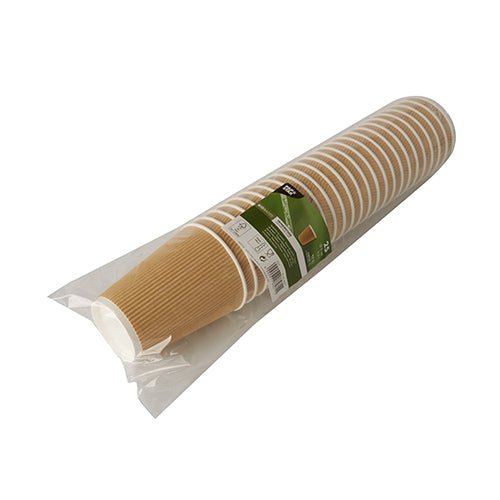 PAPSTAR 25 Trinkbecher, Pappe "To Go" Ripple Wall