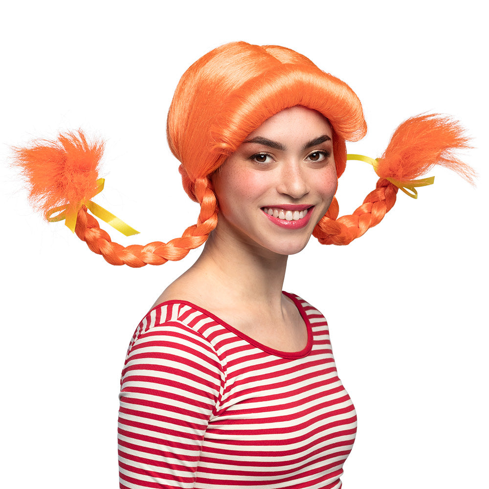 Perücke Damen "Lustiges Mädchen" | Orange