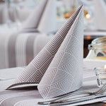 PAPSTAR 50 Servietten "ROYAL Collection" 1/4-Falz 40 x 40 cm grau