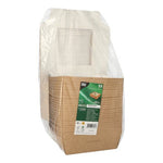 PAPSTAR 25 Feinkostboxen, Pappe mit Sichtfenster aus PLA eckig